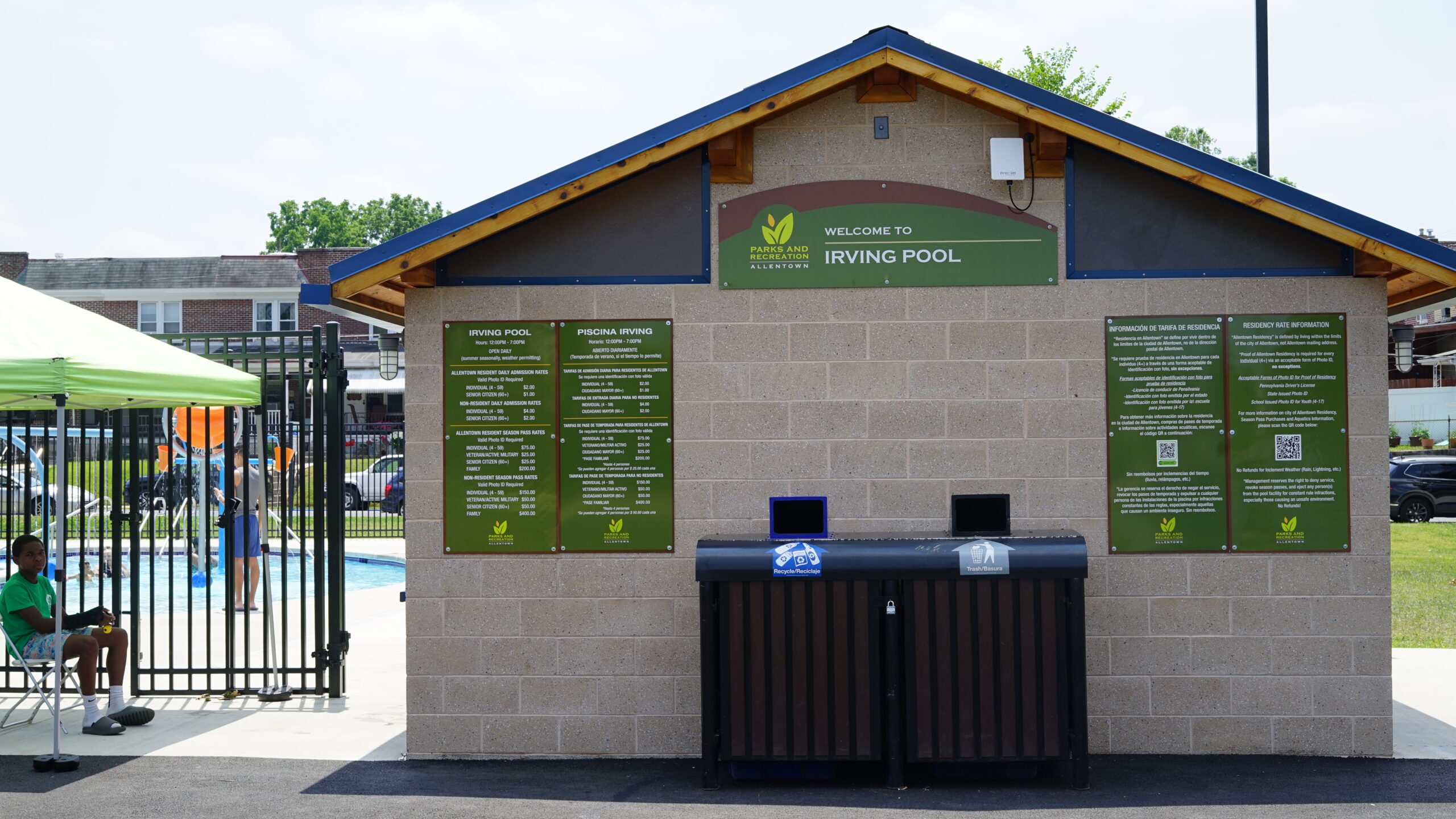 irving pool allentown pa during june 2024 heatwave