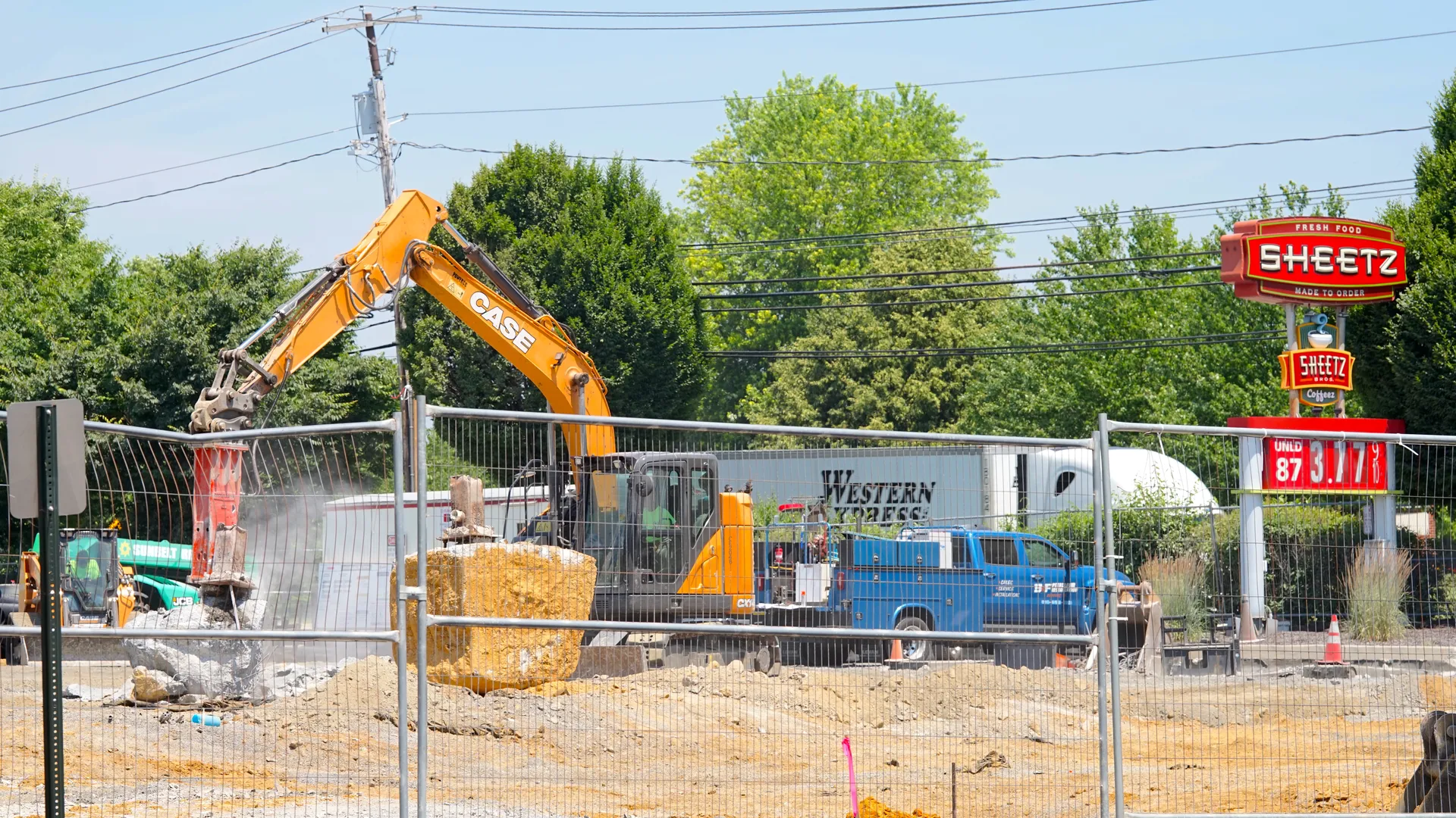 sheetz schoensersville demolition 6-19-24
