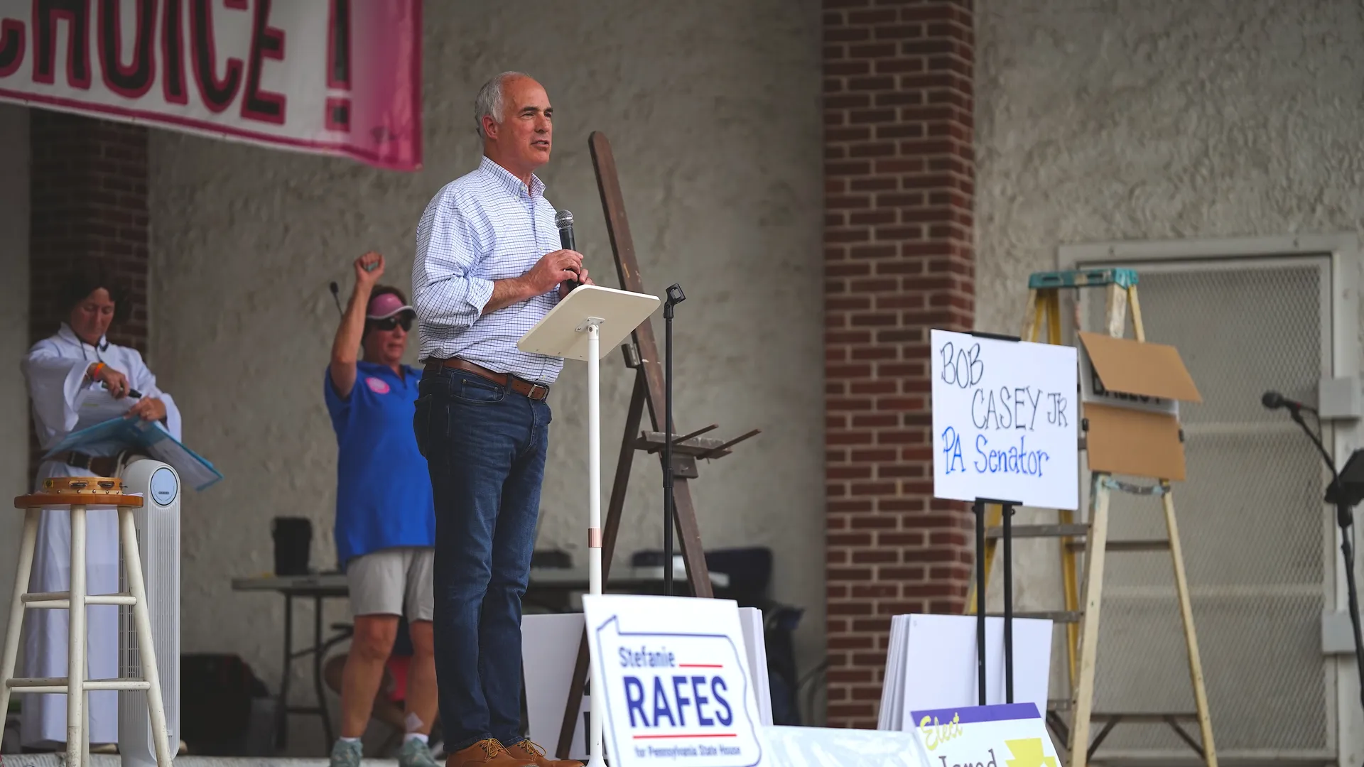 bob casey speaking bethlehem pa rose garden june 22 2024