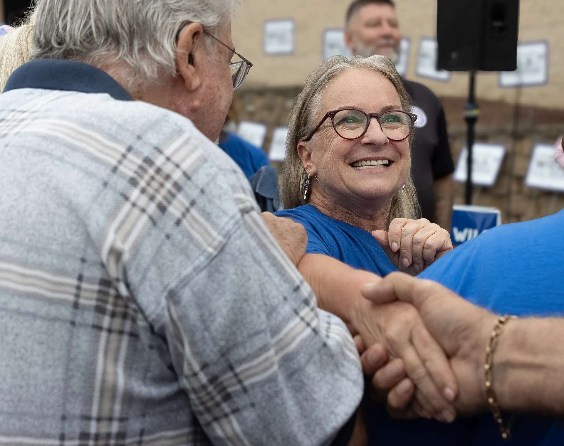 susan wild holds rally at ibew international brotherhood of electric workers in allentown pa september 7th 2024