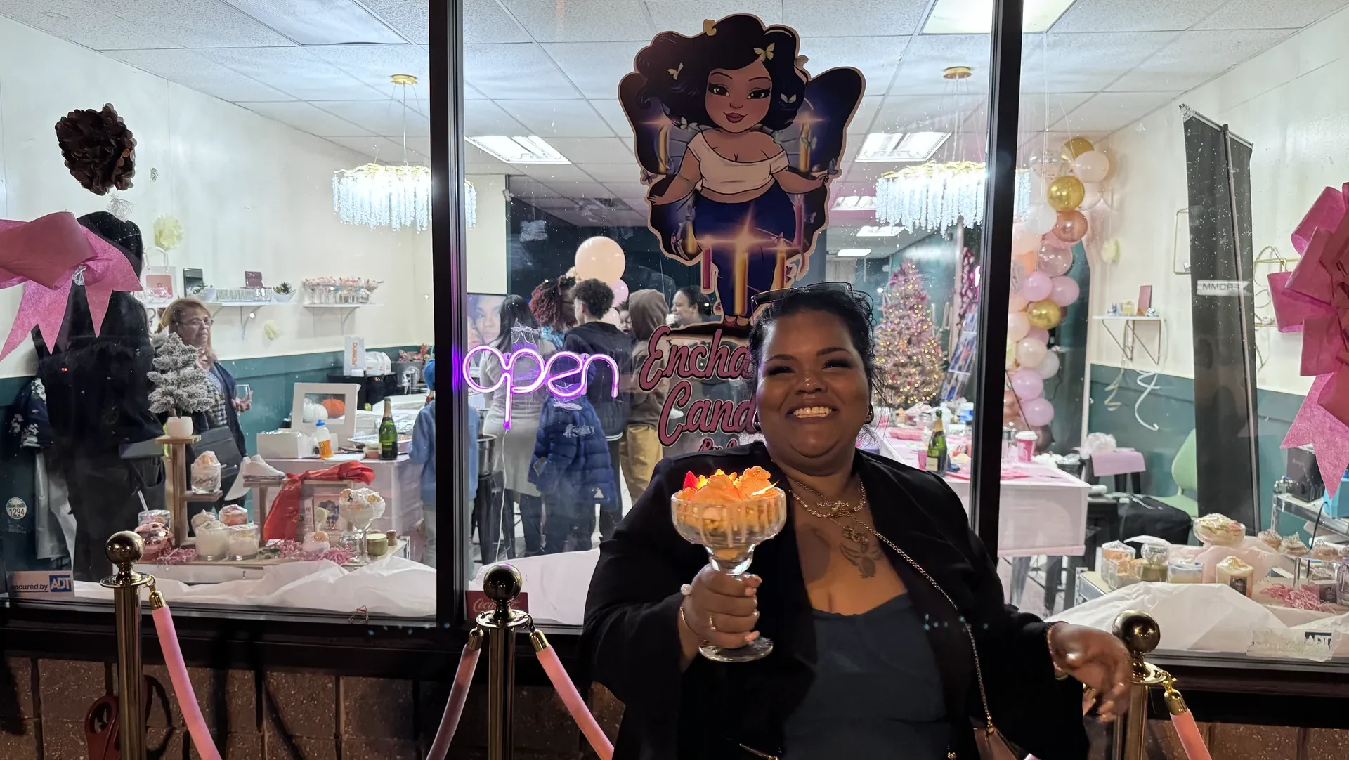 enchanted candles by india grand opening ribbon cutting 11/18/24 allentown pa chamber of commerce