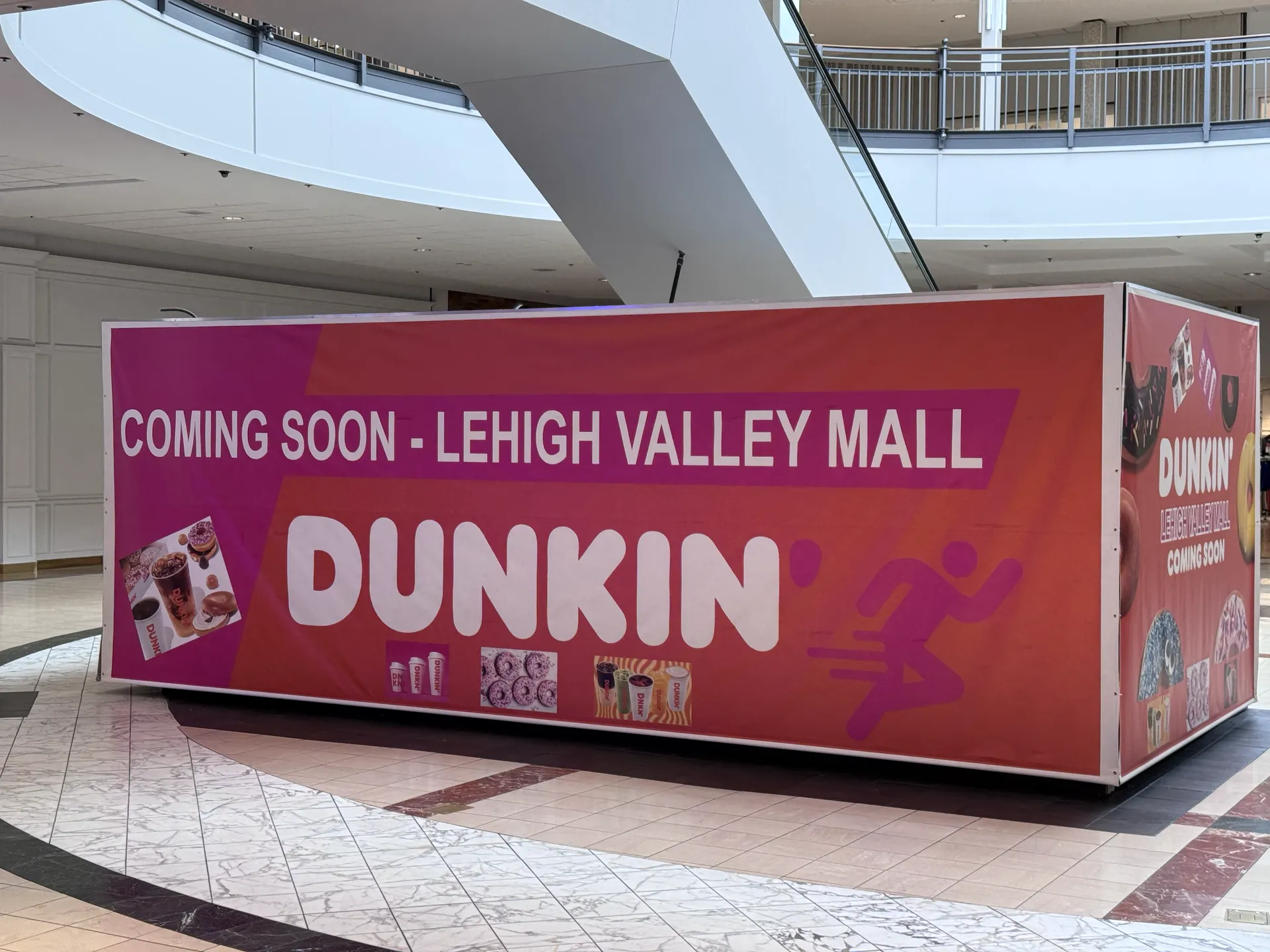 dunkin donuts opening in the lehigh valley mall spring 2025