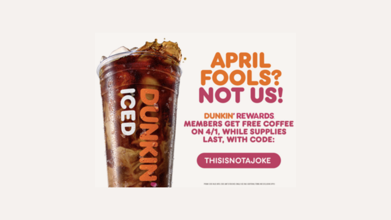 No fooling: Free Dunkin’ coffee available today at Lehigh Valley locations