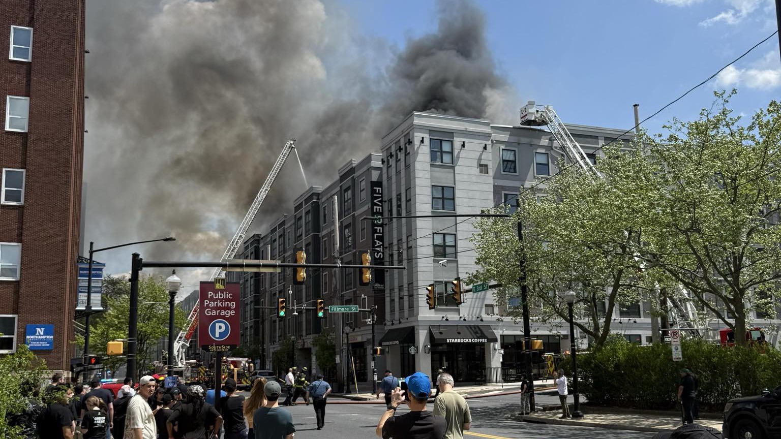 five10 flats bethlehem pa possible elevator fire 4th alarm fire
