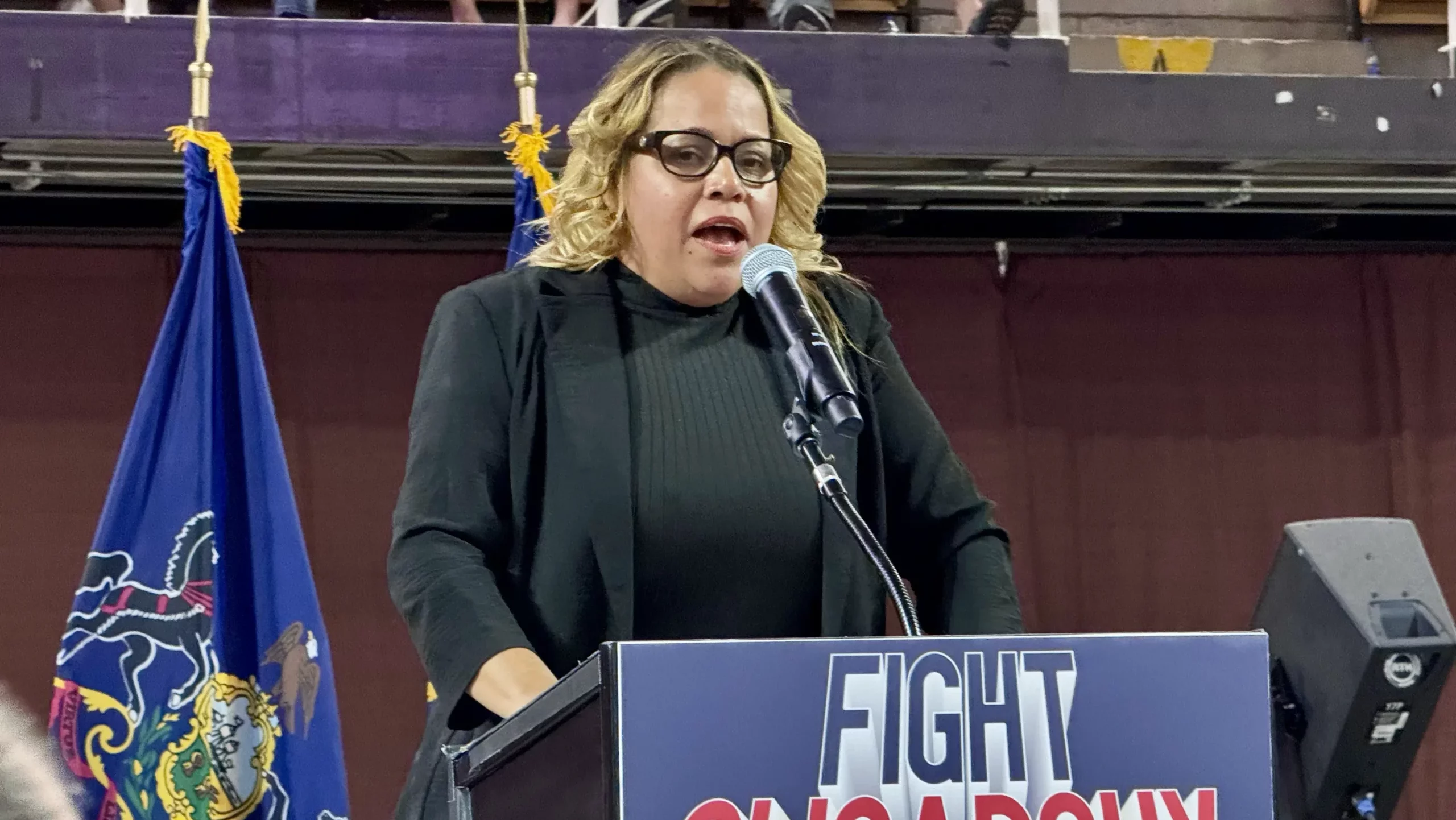 enid santiago bethlehem pa bernie sanders may 3 2025