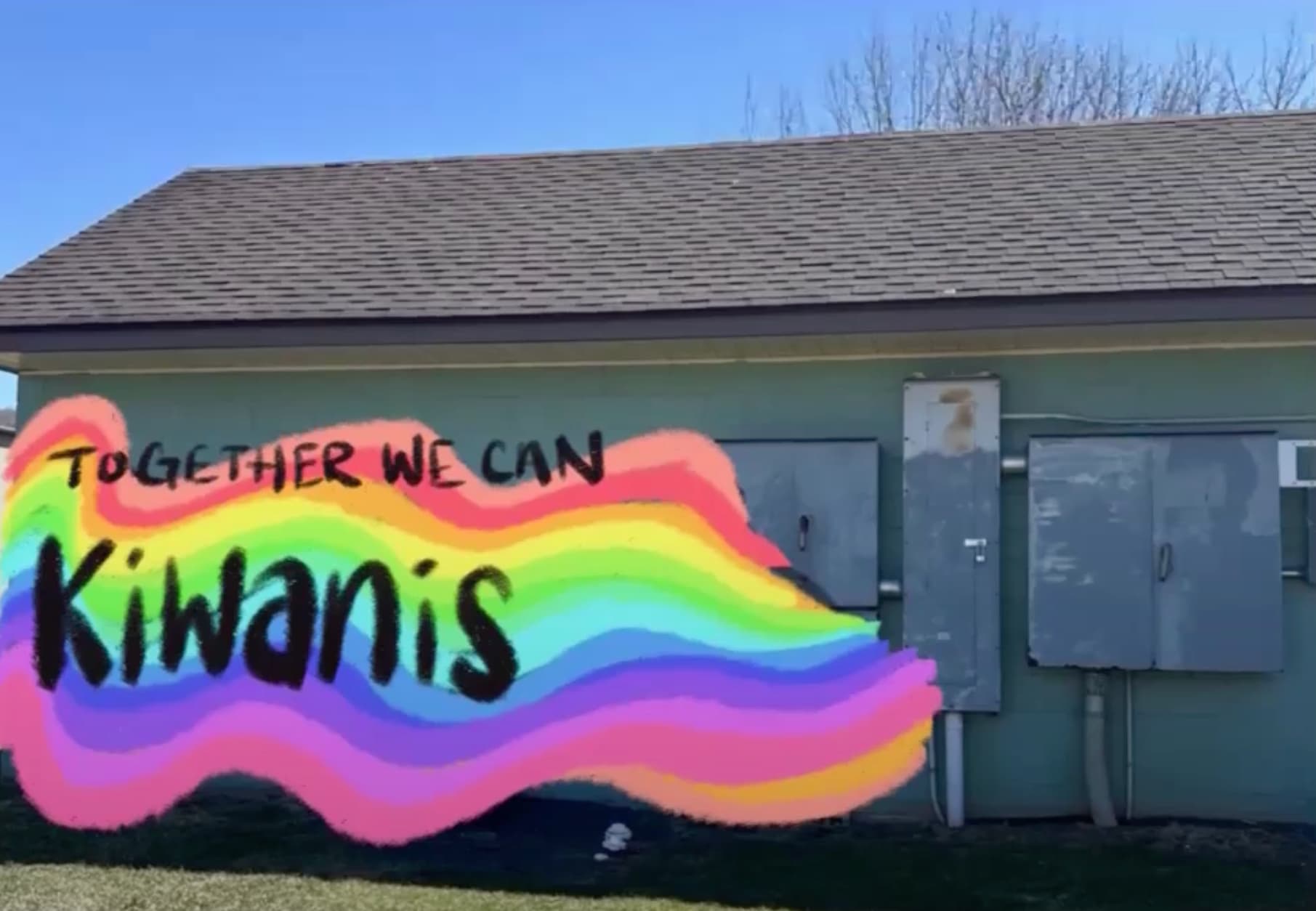 kiwanis group rainbow mural emmaus pushback may 19 emmaus council meeting