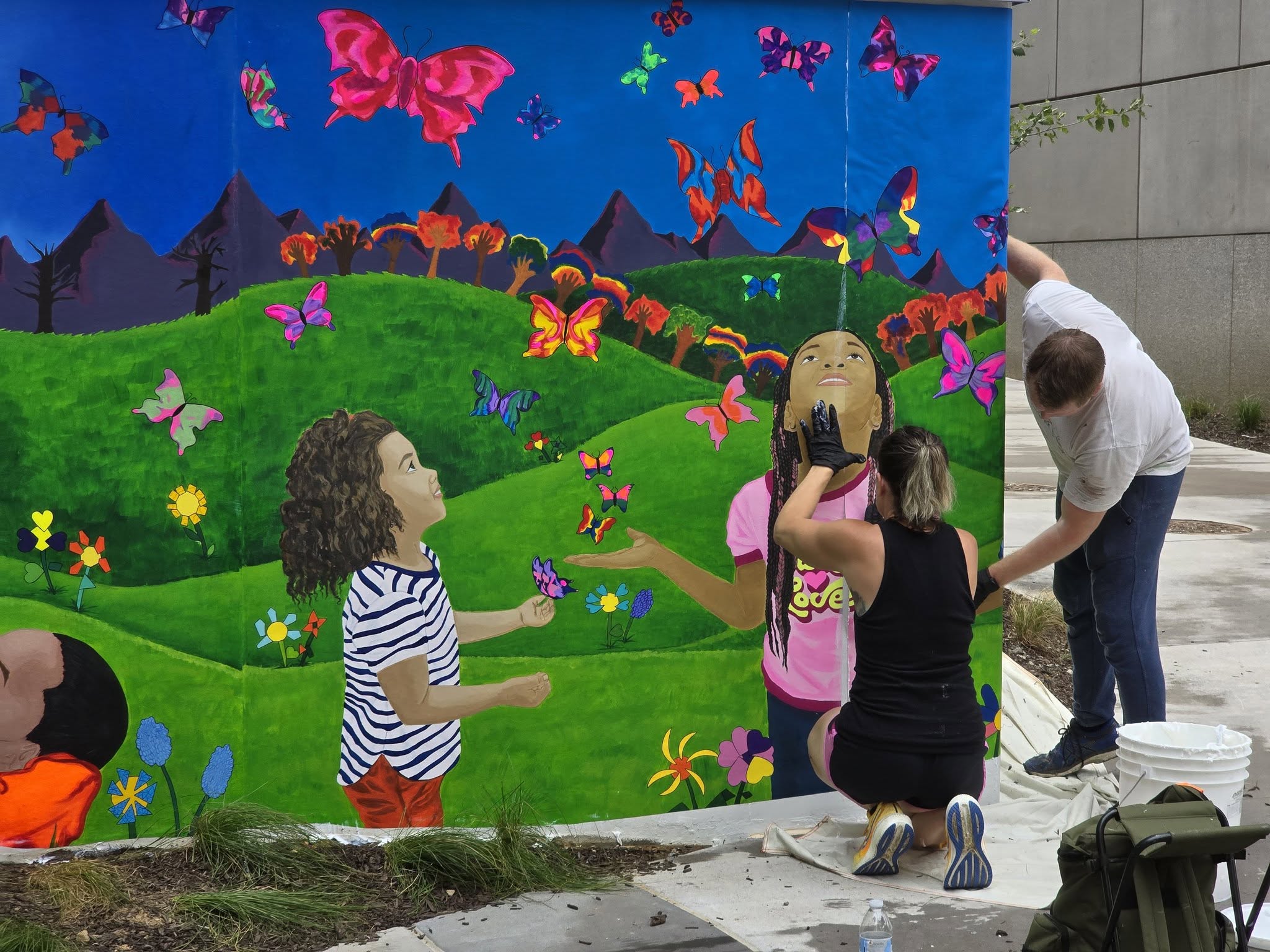 Carla Majczan mural bethlehem school teacher