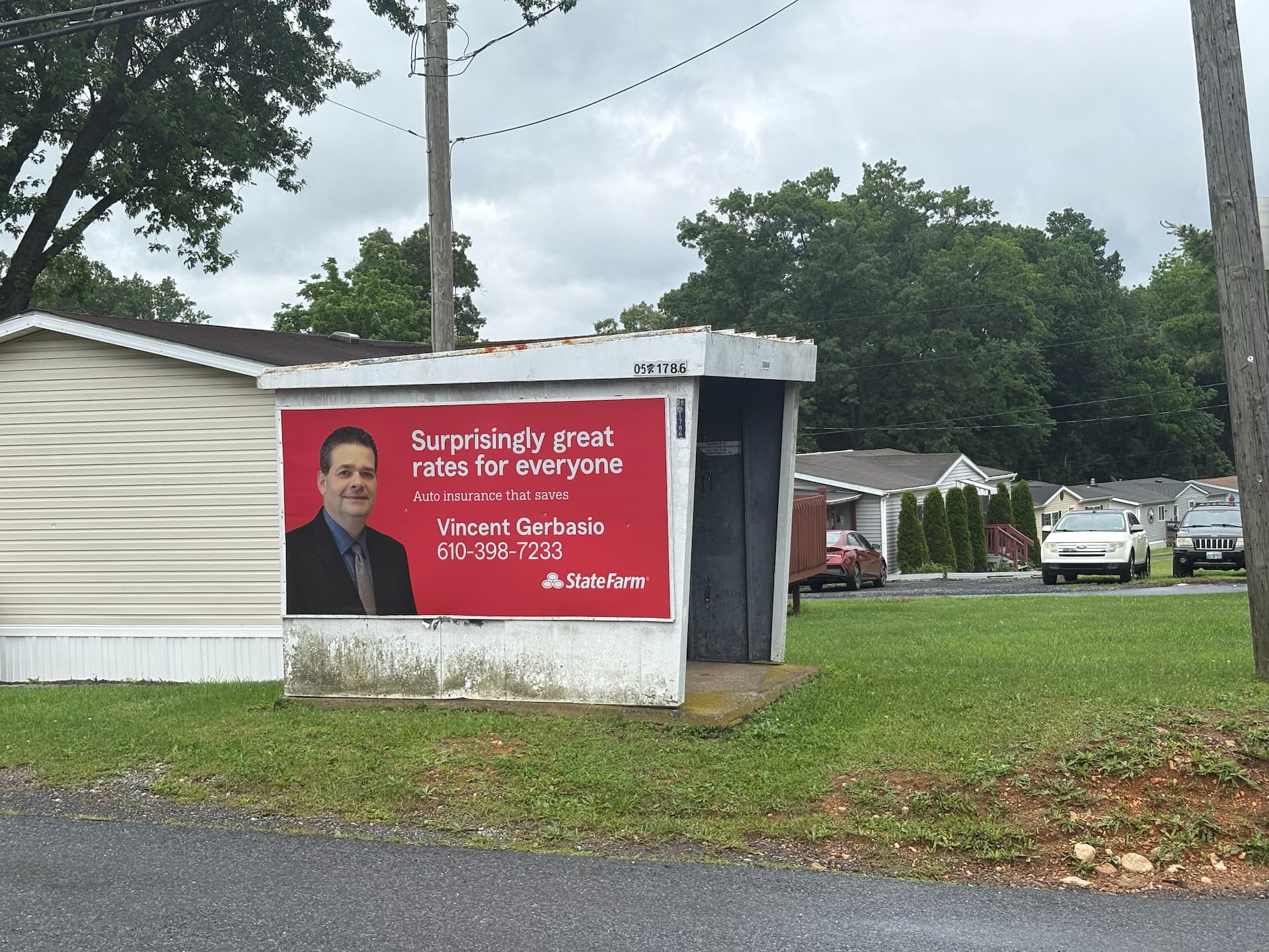 old wooden advertising bus shelters scattered around the lehigh valley