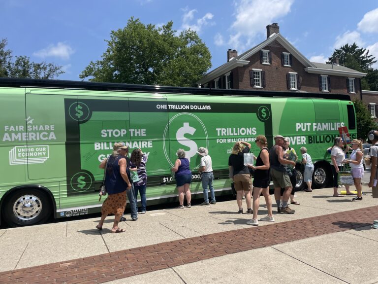 ‘Stop the Billionaire Giveaway’ tour brings Medicaid rally to Bethlehem