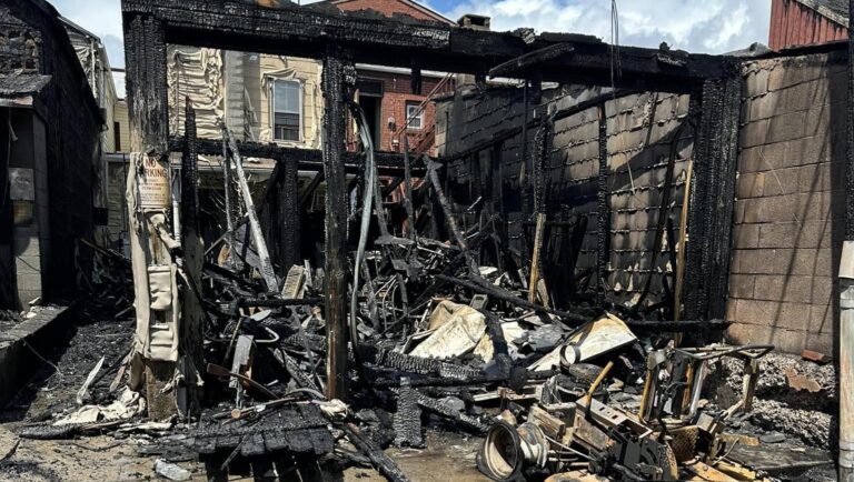 Ten displaced after garage fire spreads in Slatington
