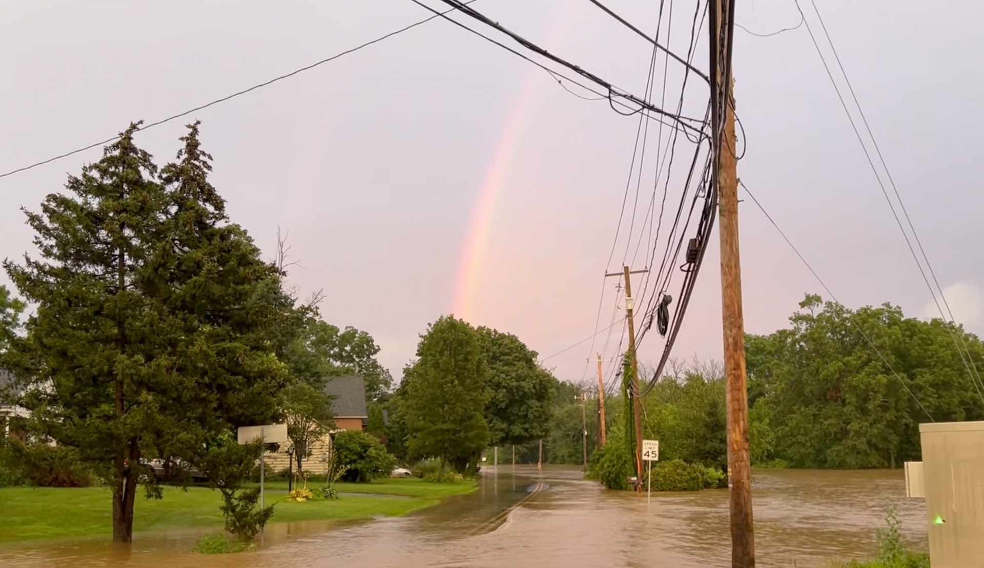 flooding in center valley pa monday july 14 2025 photo via terry wunderler