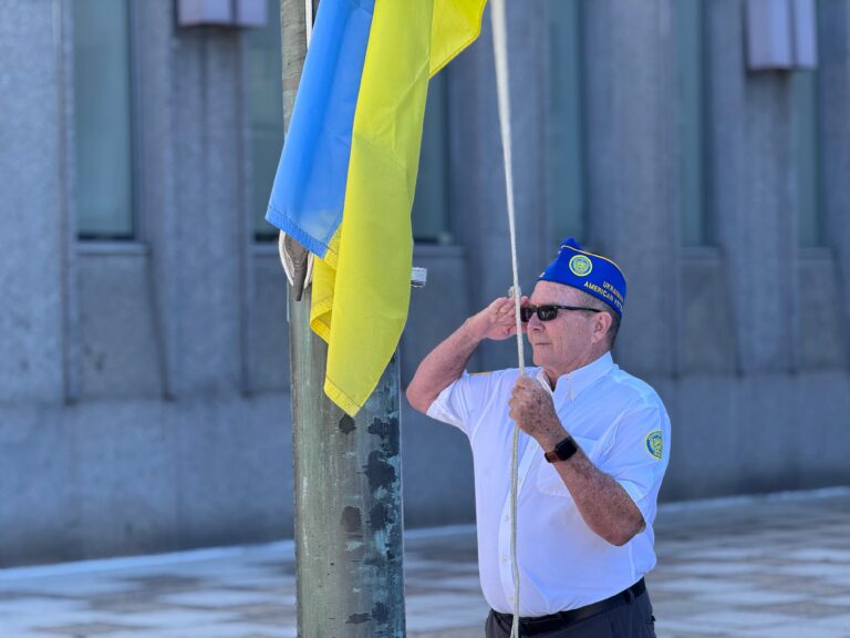 Ukrainian community gathers in Bethlehem for independence day ceremony