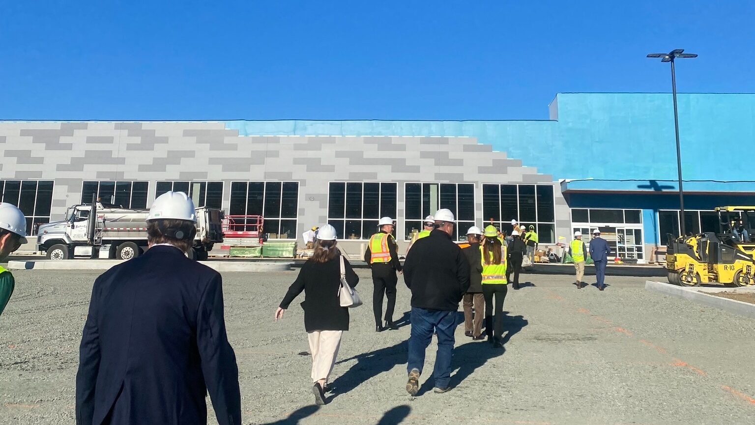 Senator Nick Miller and construction workers tour the new Giant location in Allentown, Pa., Thursday, Oct. 16, 2025 (Photo Courtesy: Office of Senator Nick Miller)