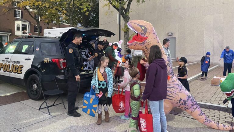 Families gather for Bethlehem’s annual Trunk or Treat at Payrow Plaza