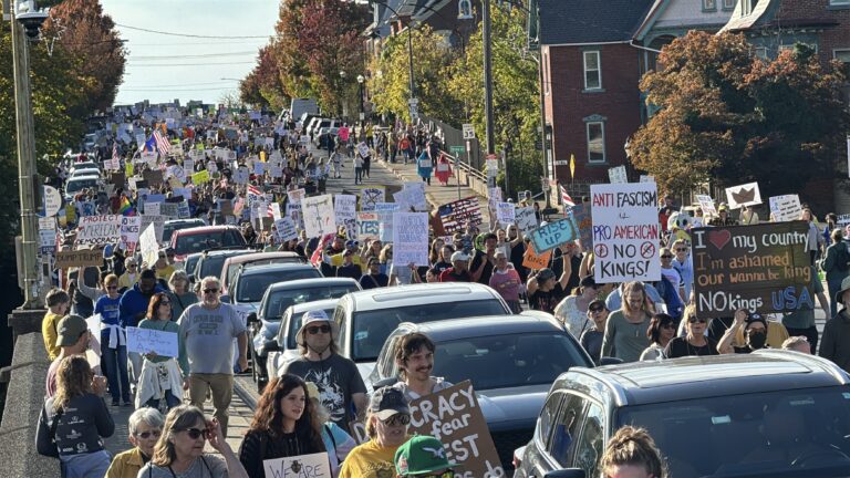 ‘We can’t stay silent:’ Thousands join ‘No Kings’ protest across the Lehigh Valley