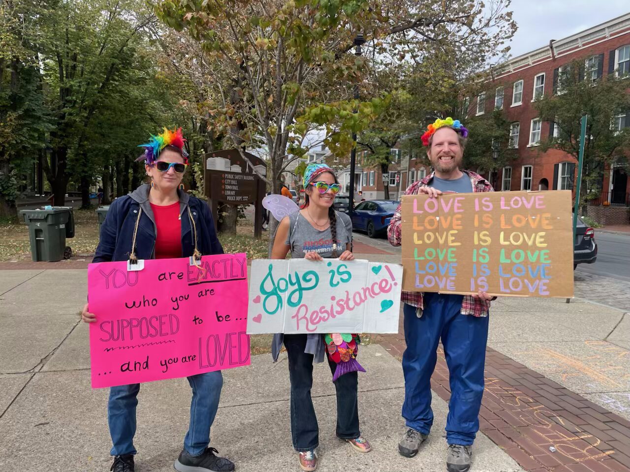 attendees for national coming out day event