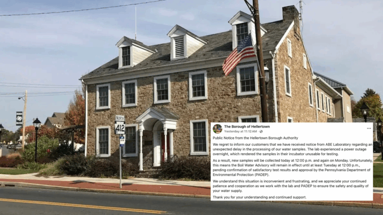 Boil water advisory in Hellertown extended after lab delay
