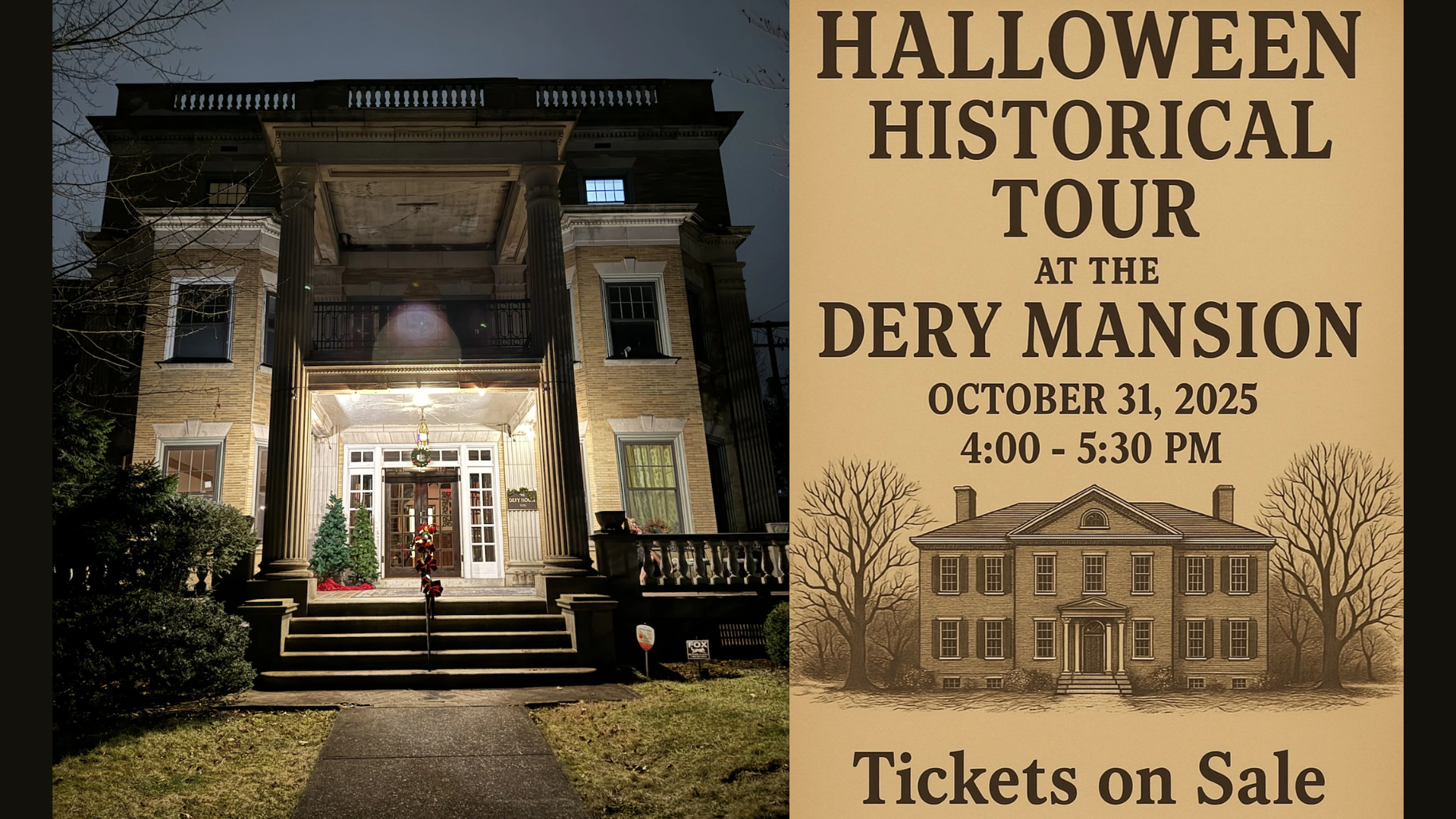 dery mansion halloween tour catasauqua october 2025