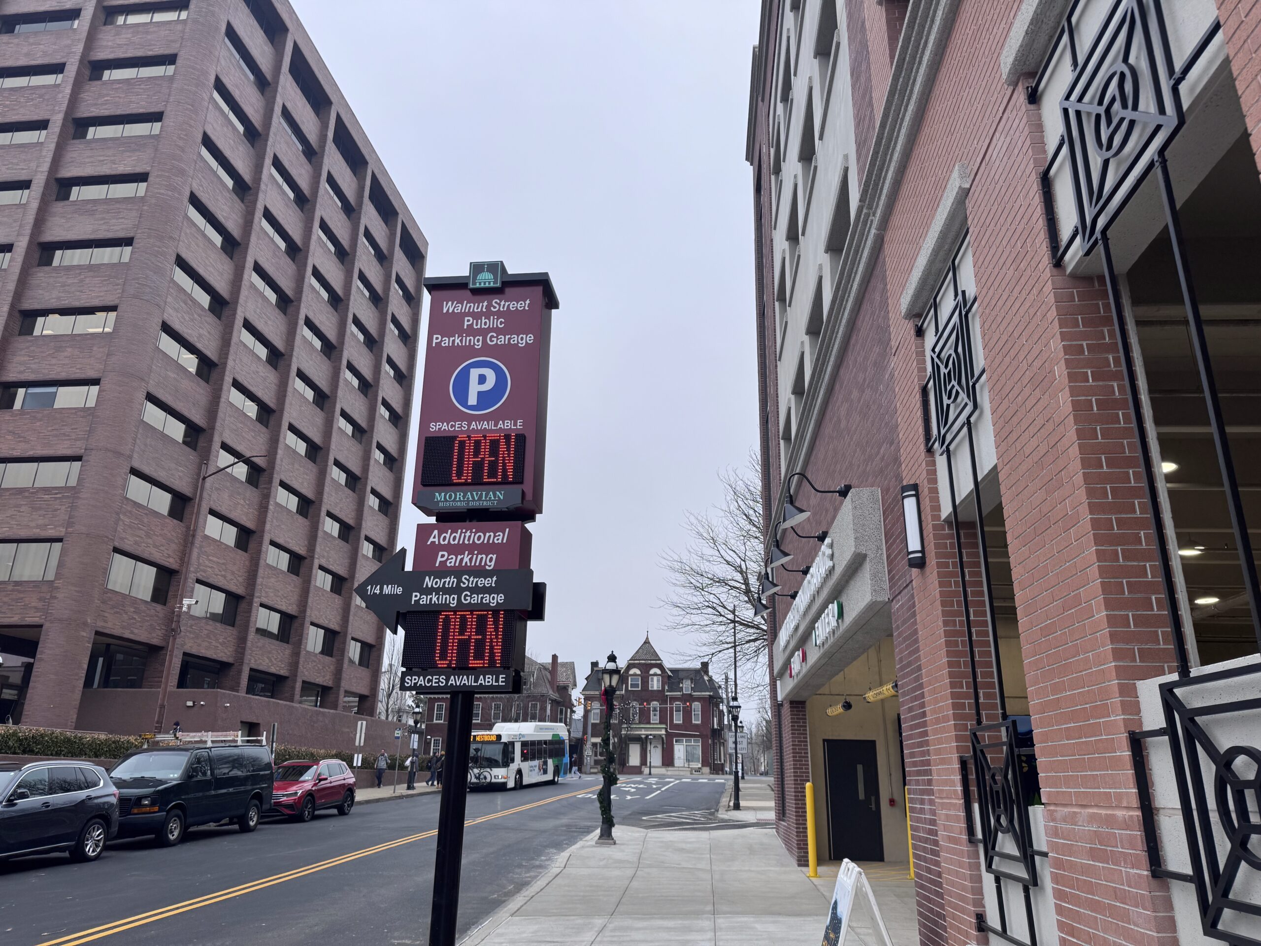 walnut street parking garage bethlehem