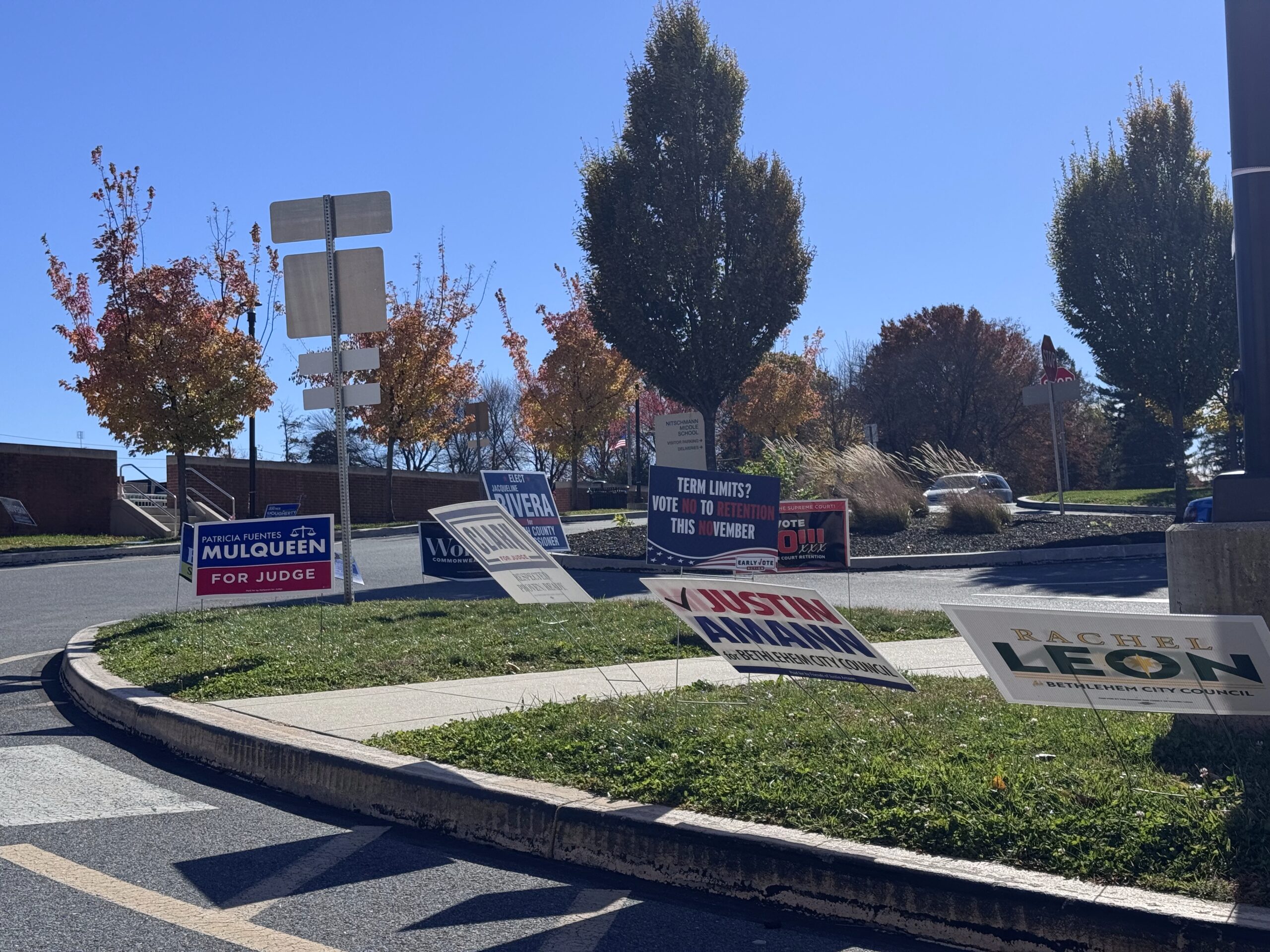 Who cleans up campaign signs after Election Day?