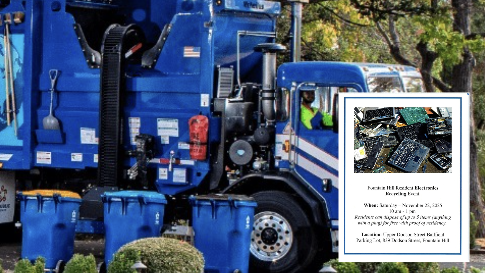 fountain hill recycling event