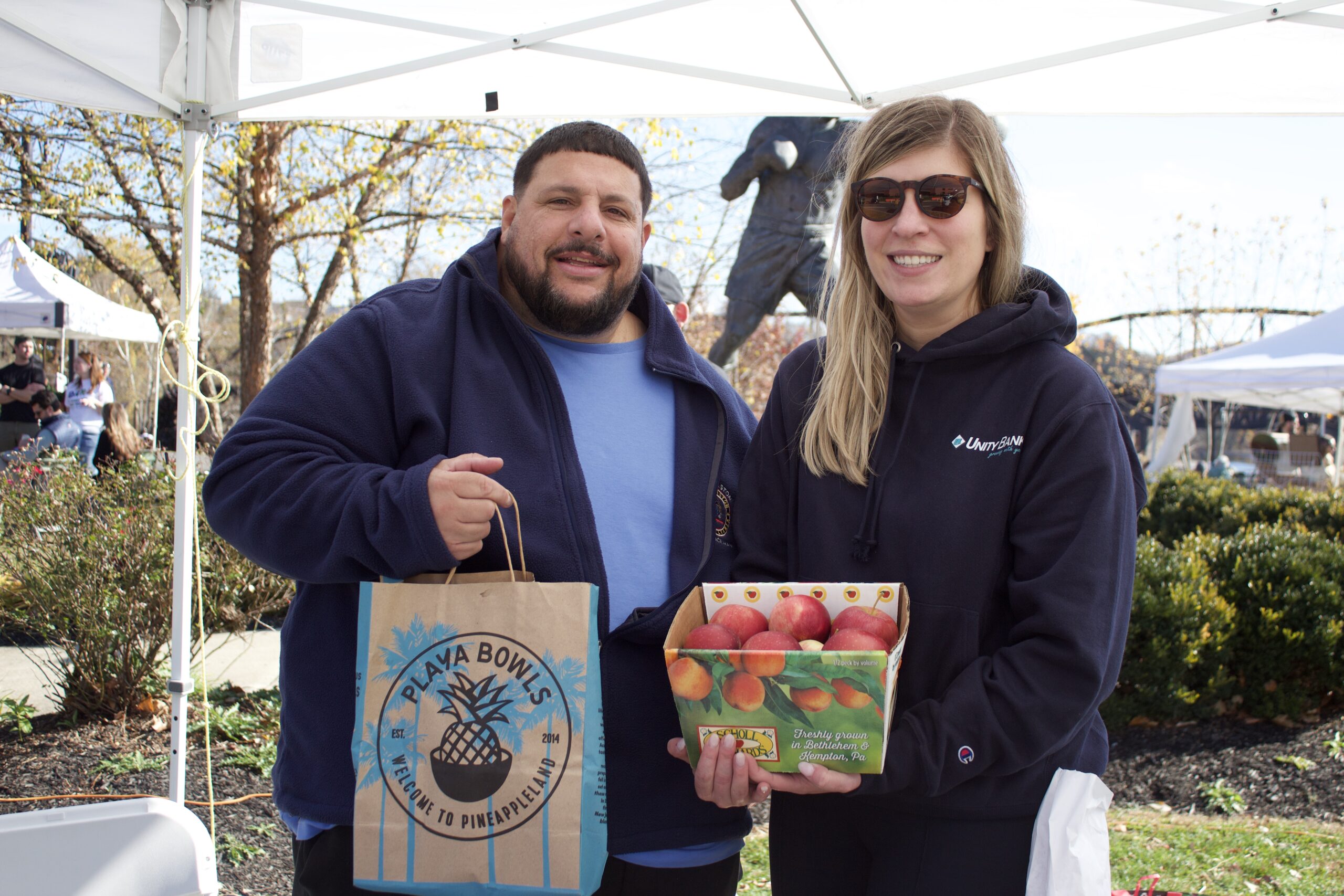 easton food drive snap donations councilman pintabone crystal rose