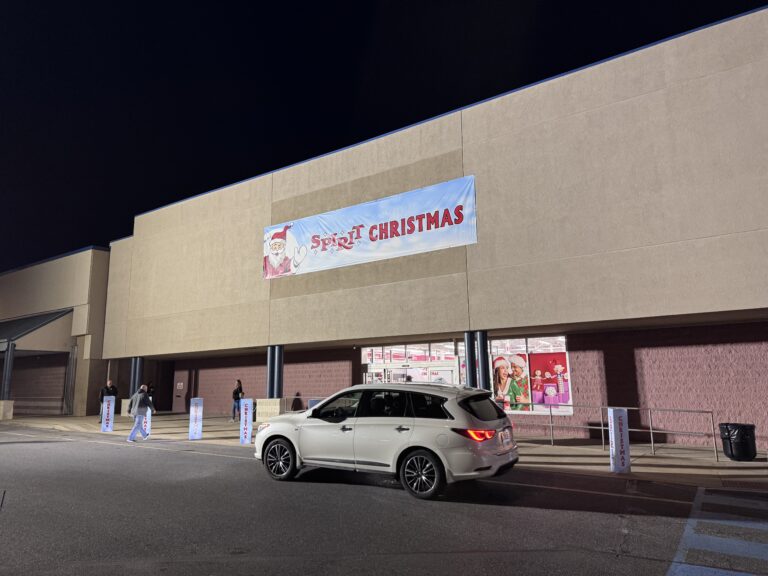Dozens wait in line for Spirit Christmas store opening in Whitehall, Pa
