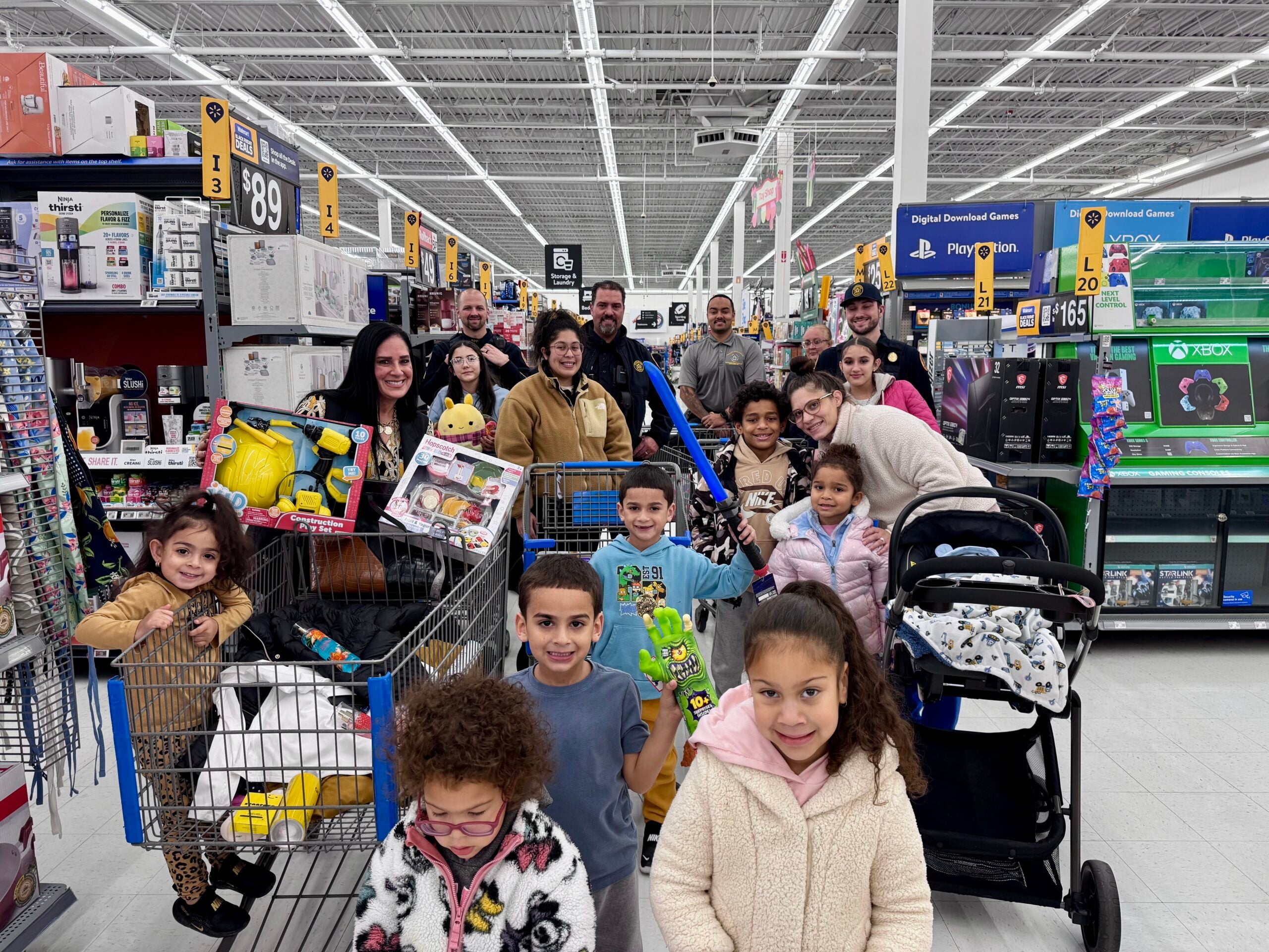 shop with a cop bethlehem police officers christmas toys