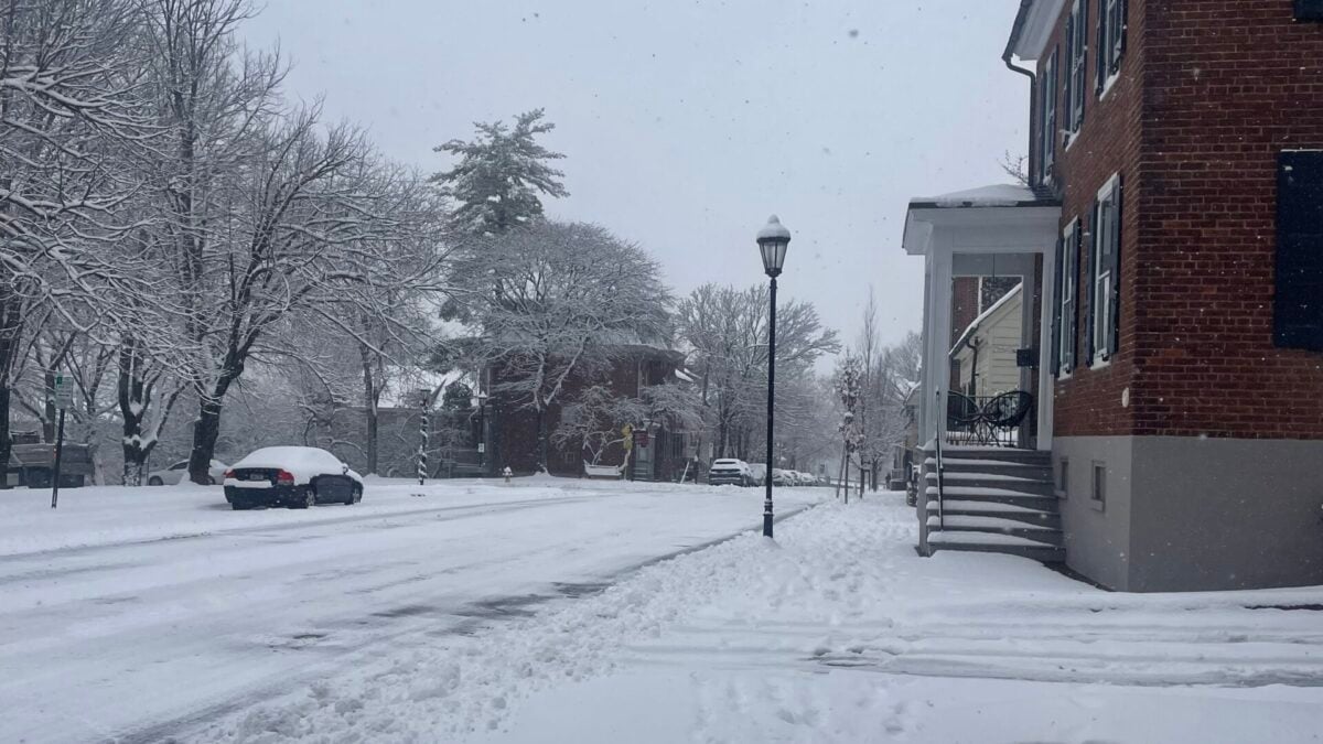 bethlehem street snow