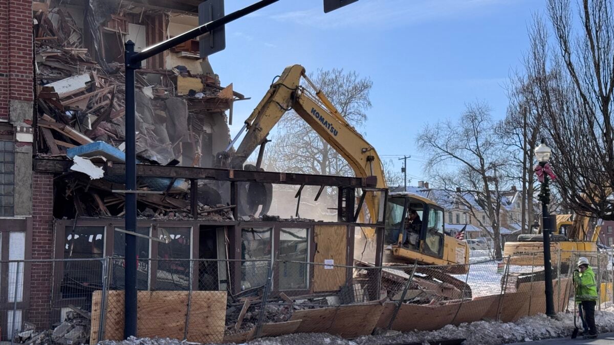 temp hilton hotel bethlehem demolition
