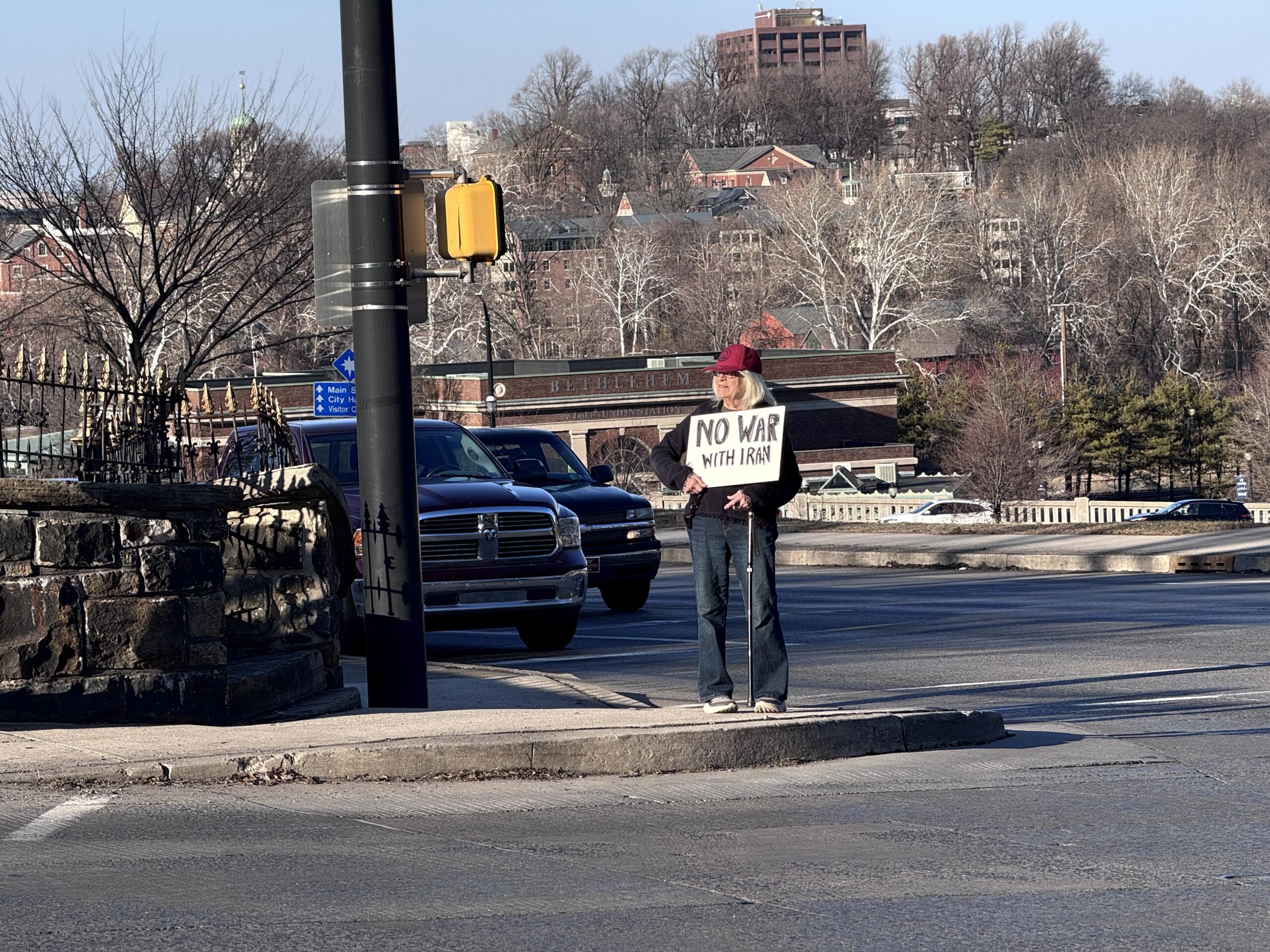 iran strikes protest bethlehem pa feb 28 2026