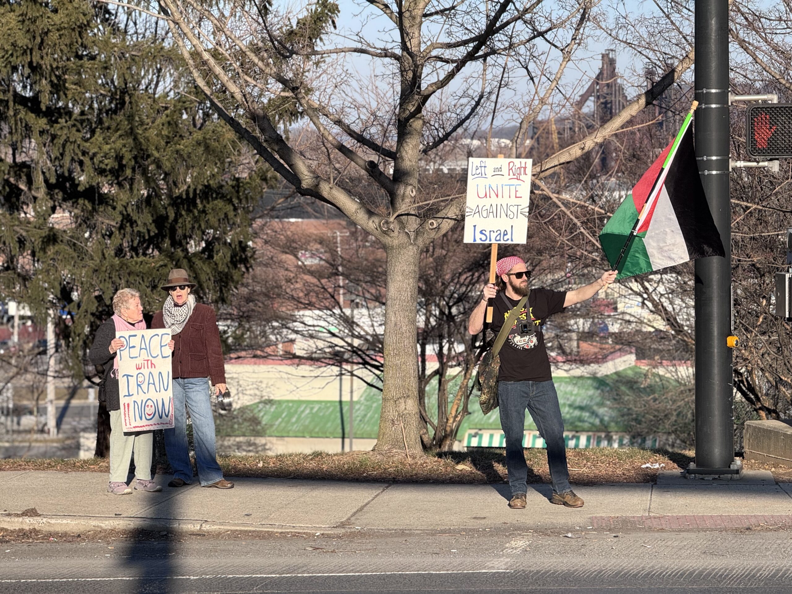 iran strikes protest bethlehem pa feb 28 2026