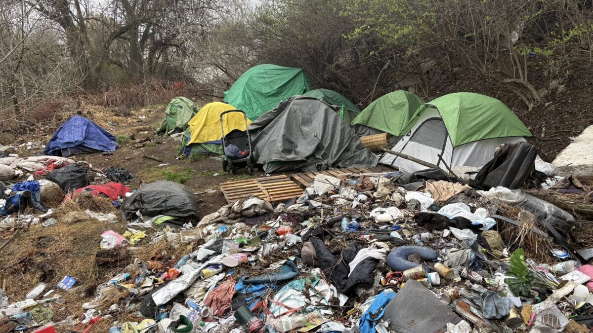 easton homeless camp cleanup april 10 2026