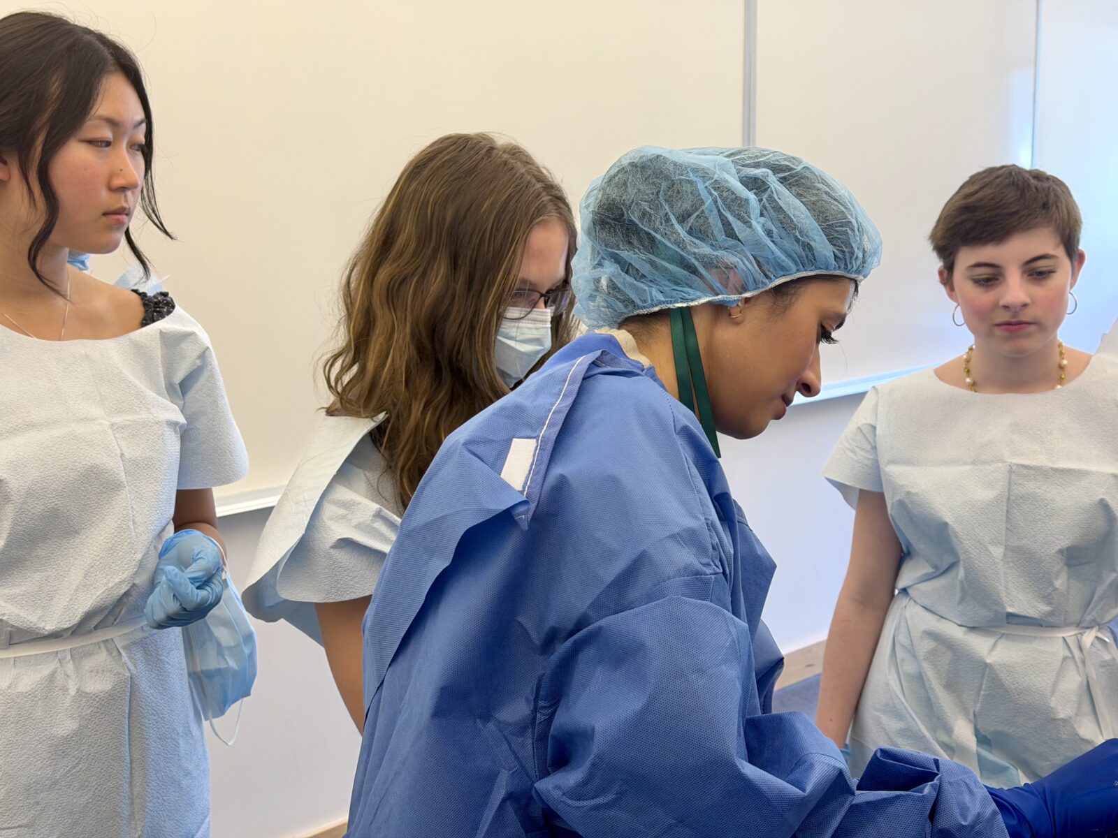 moravian academy high school kids real arm cadaver dissection may 5 2026