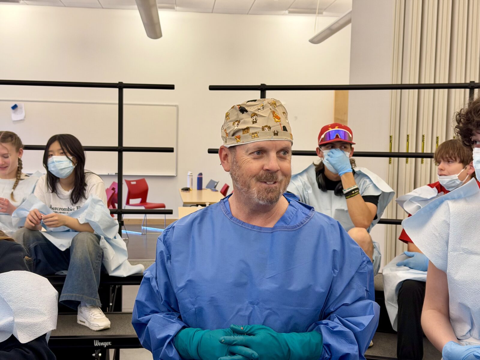 moravian academy high school kids real arm cadaver dissection may 5 2026