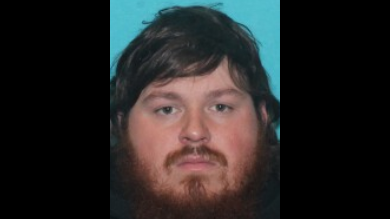 Portrait photo of Jack Pletz, a young man with brown hair and a full reddish-brown beard, against a blue background.