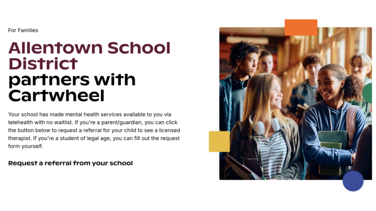 Allentown School District partners with Cartwheel for student mental health services