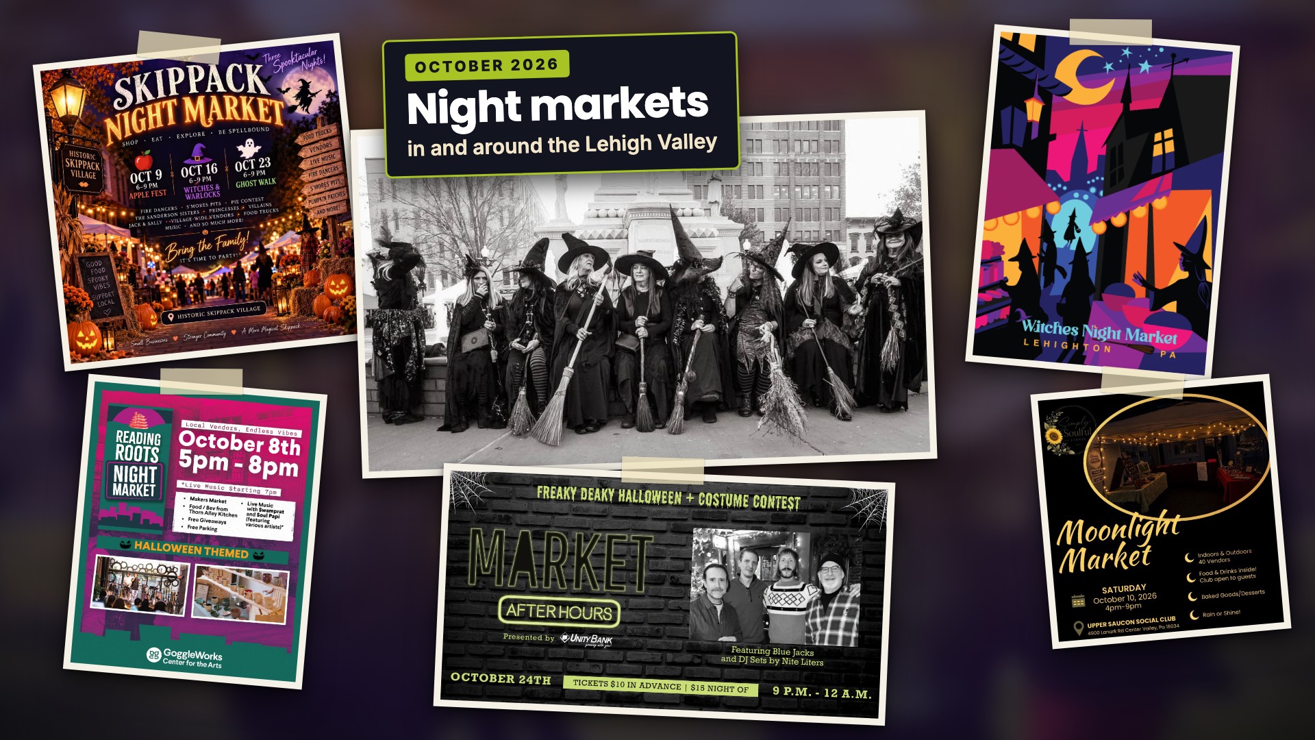 Halloween night markets around the Lehigh Valley, from Easton’s Witches’ Walk to Lehighton’s witches market
