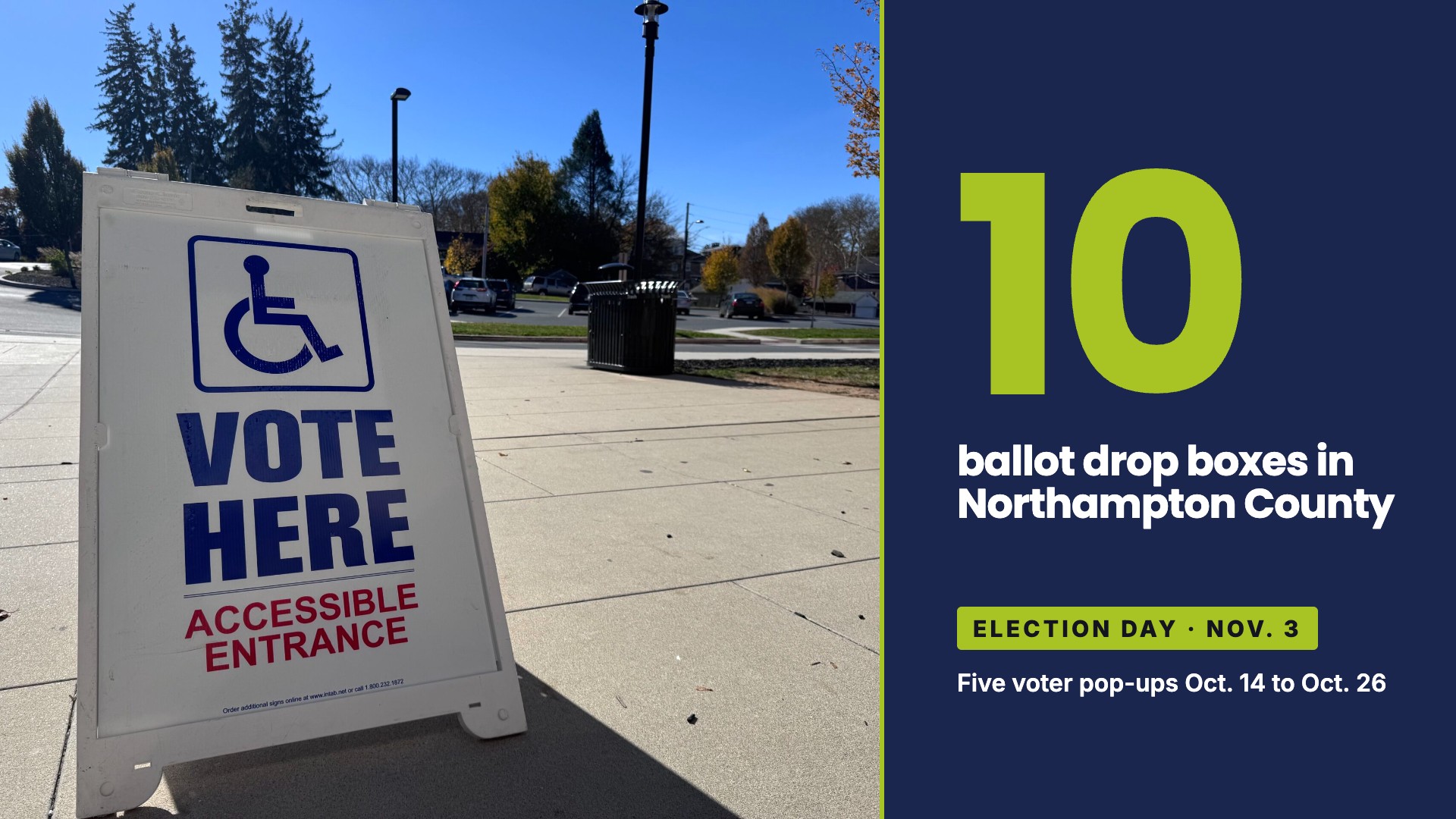 Northampton County opens 10 ballot drop boxes for Nov. 3 election