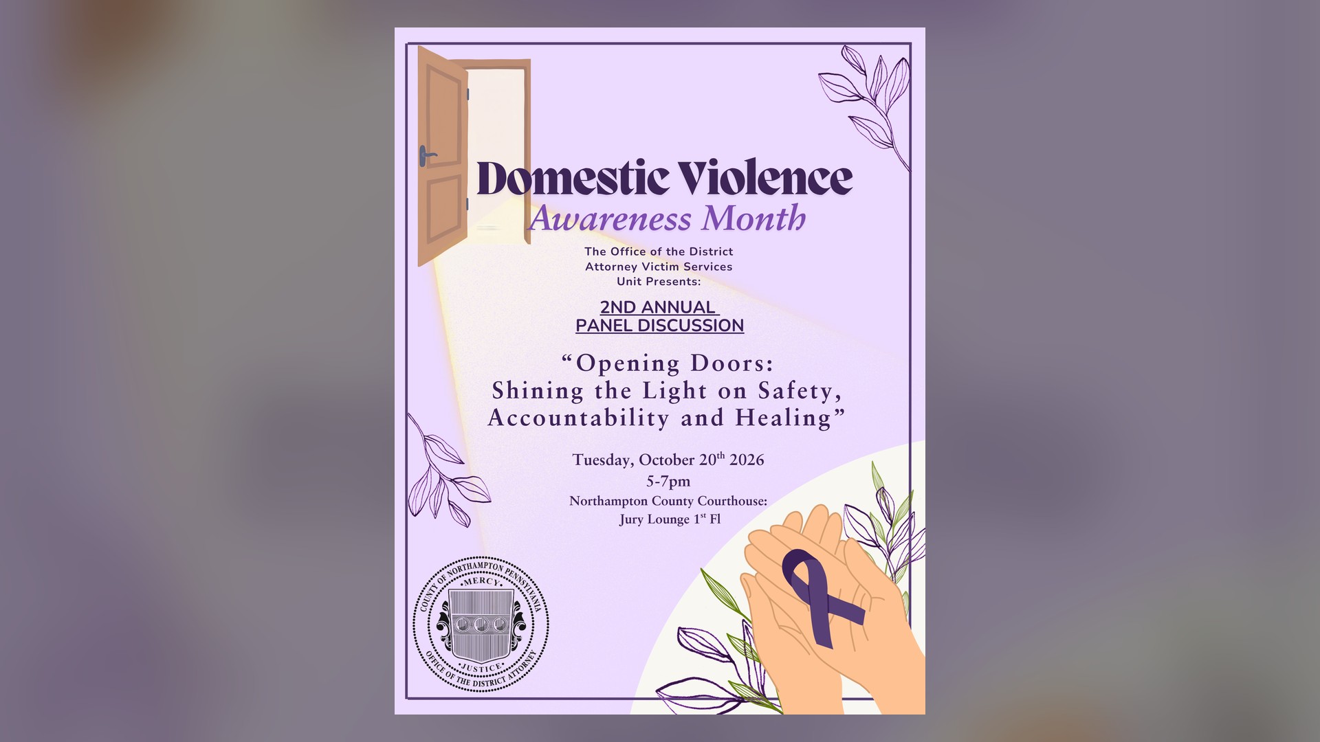 Northampton County DA invites public to domestic violence panel Tuesday
